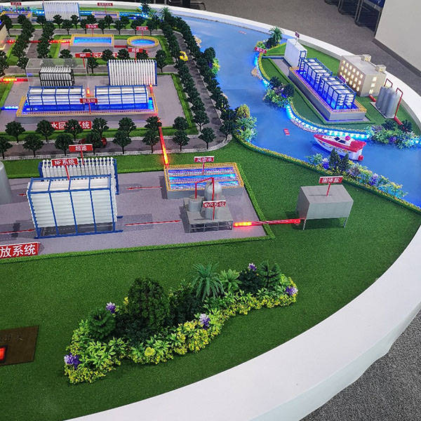 自來水廠凈水工藝沙盤模型制作詳解——卓璟工藝模型的完美呈現